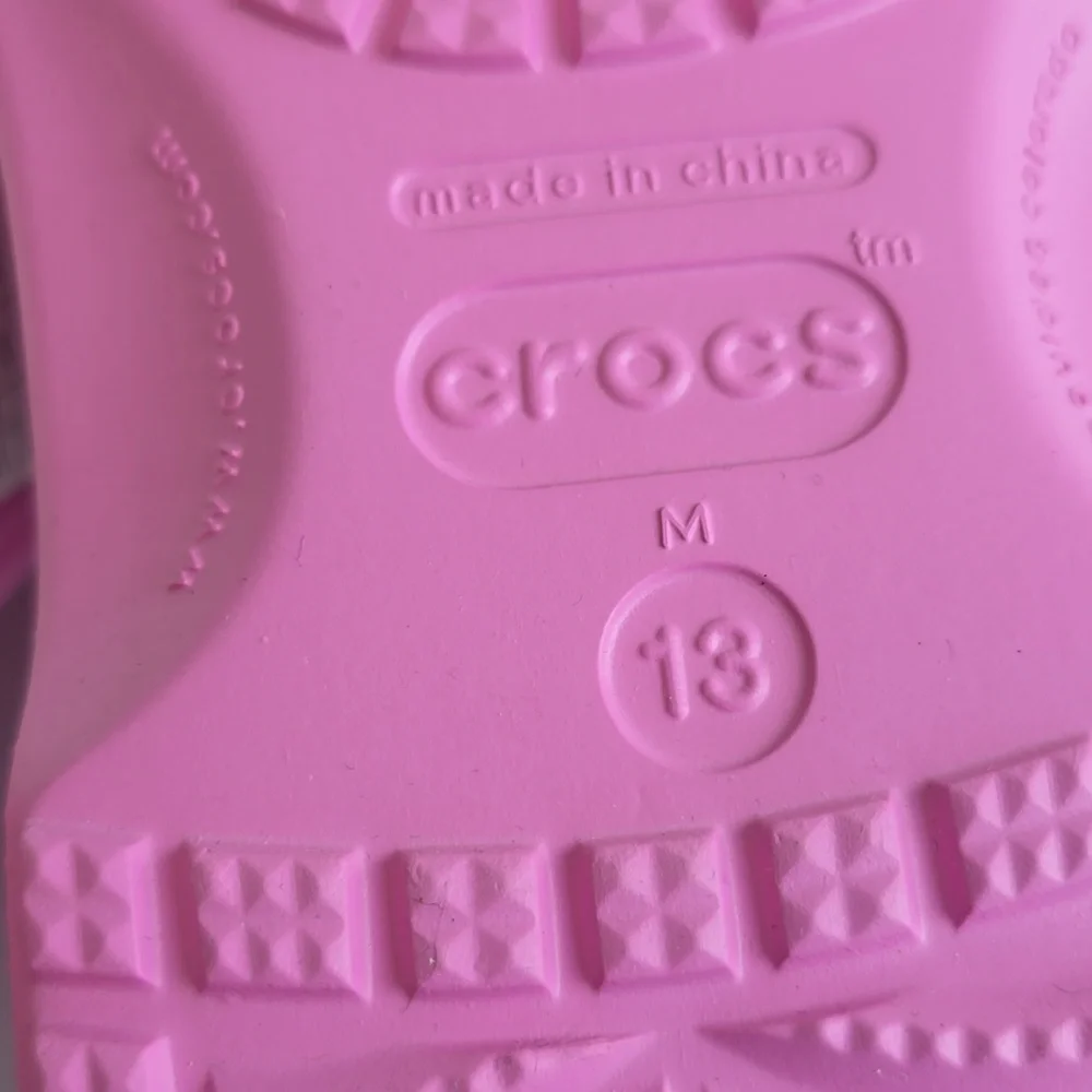 NWT Crocs Classic Pink Adult Size 13